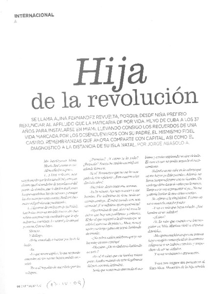 Hija de la revolución (entrevista)