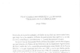 Fray Camilo Henríquez y la primera "Teología de la liberación"