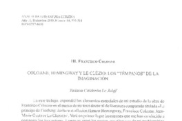Coloane, Hemingway y Le Clézio