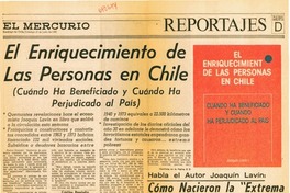 El enriquecimiento de las personas en Chile (cuando ha beneficiado y cuando ha perjudicado al país) : [entrevista]