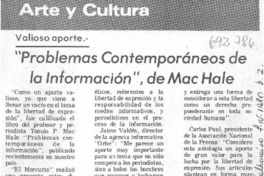 "Problemas contemporáneos de la información", de Mac Hale.