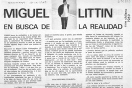 Miguel Littin en busca de la realidad : [Entrevista]