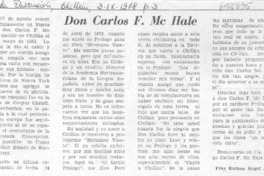 Don Carlos F. Mc Hale