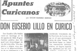 Don Eusebio Lillo en Curicó