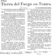 Tierra del Fuego en teatro