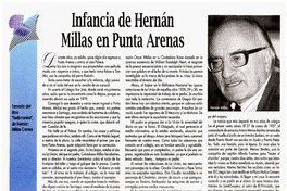 Infancia de Hernán Millas en Punta Arenas.