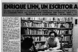Enrique Lihn, un escritor a la interperie: [entrevista]