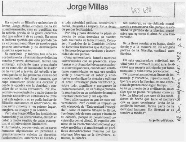Jorge Millas