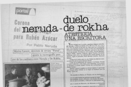 Duelo Neruda-De Rokha, atestigua una escritora.
