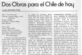 Dos obras para el Chile de hoy