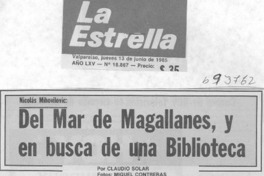 Del mar de Magallanes, y en busca de una biblioteca