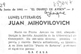 Juan Mihovilovich.