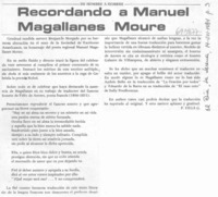 Recordando a Manuel Magallanes Moure