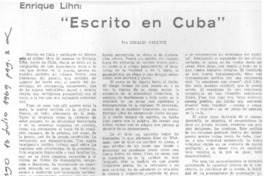 Escrito en Cuba