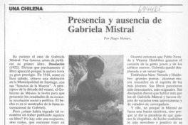 Presencia y ausencia de Gabriela