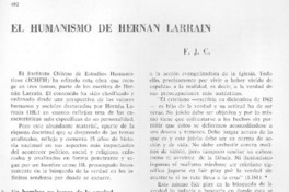 El humanismo de Hernán Larraín