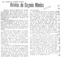 Relatos de Eugenio Mimica.