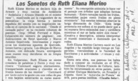 Los sonetos de Ruth Eliana Merino