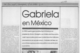 Gabriela en México.