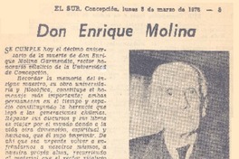 Don Enrique Molina