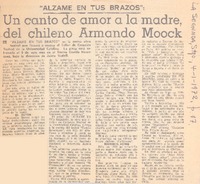 Un canto de amor a la madre, del chileno Armando Moock.