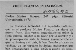 Chile, plantas en extinción