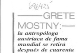 Grete Mostny