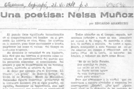 Una poetisa: Nelsa Muñoz