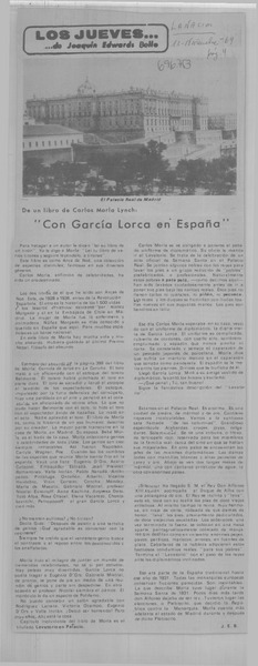 Con García Lorca en España