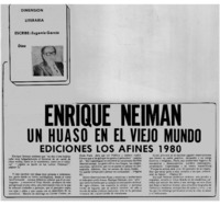 Enrique Neiman un huaso en el viejo mundo