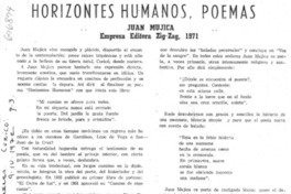 Horizontes humanos, poemas
