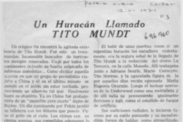 Un Huracán llamado Tito Mundt.