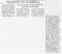 Tránsito de Gabriela