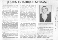 Quién es Enrique Neiman?