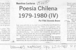 Poesía chilena 1979-1980 (IV)