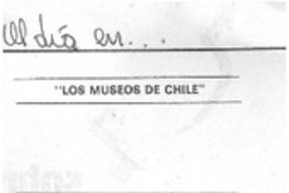 Los Museos de Chile.