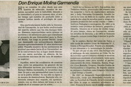 Don Enrique Molina Garmendia