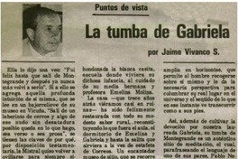 La tumba de Gabriela