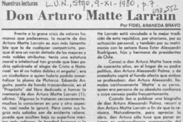Don Arturo Matte Larraín
