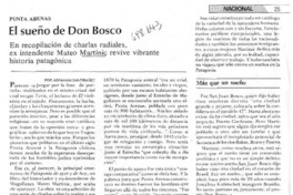 El sueño de Don Bosco