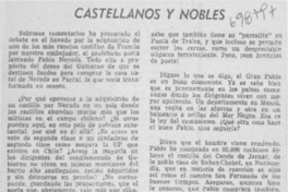 Castellanos y nobles