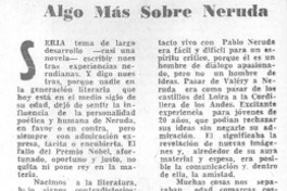 Algo más sobre Neruda