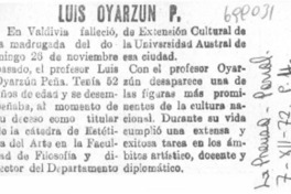 Luis Oyarzún P.