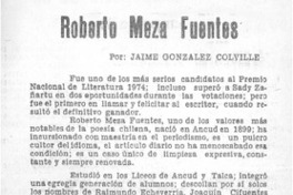 Roberto Meza Fuentes