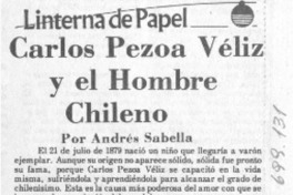 Carlos Pezoa Véliz y el hombre chileno