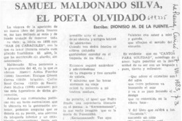 Samuel Maldonado Silva, el poeta olvidado