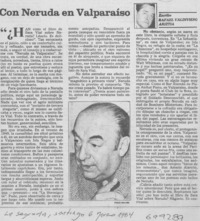 Con Neruda en Valparaíso