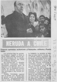 Neruda a Chile.