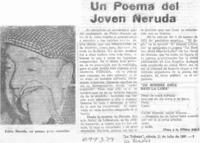 Un poema del joven Neruda.