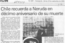 Chile recuerda a Neruda en décimo aniversario de su muerte.
